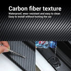 Protective film for car doors - scratch-resistant and impact-resistant 3D carbon fiber vinyl film, self-adhesive backing