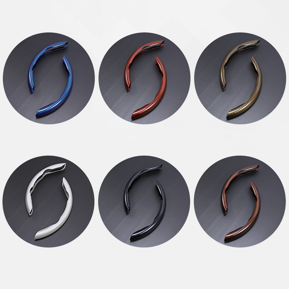 Non-Slip Half Cover Car Steering Wheel Protector | Easy Clip On Installation