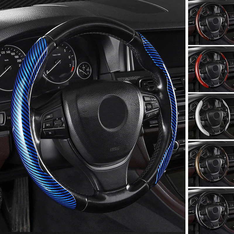 Non-Slip Half Cover Car Steering Wheel Protector | Easy Clip On Installation