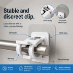 🔥Nail-Free Adjustable Curtain Rod Hooks