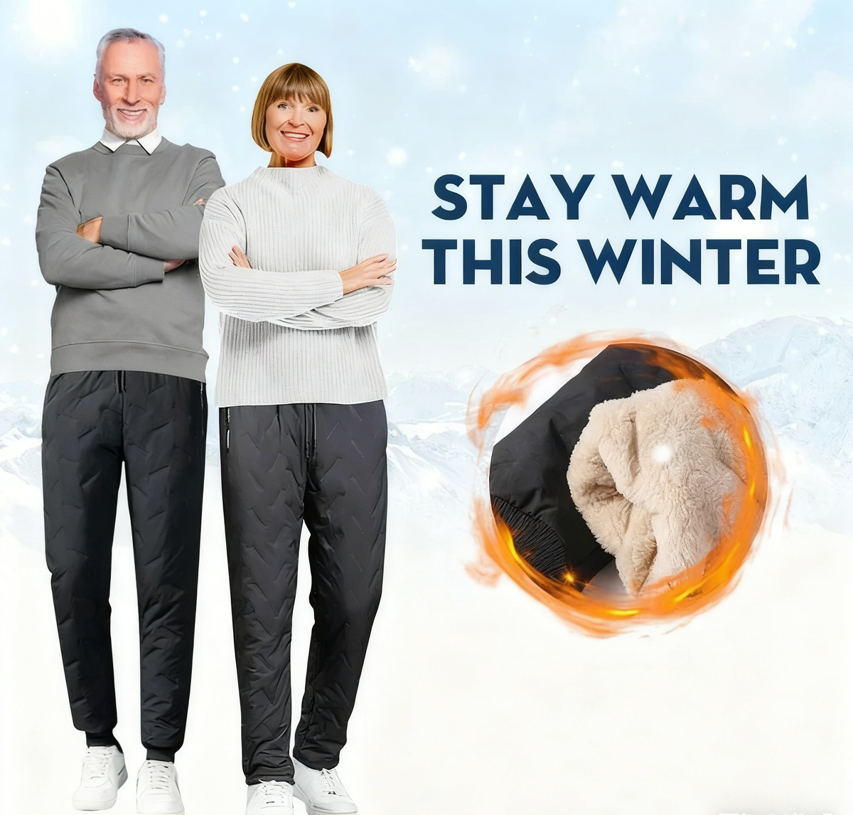 ⏳LAST DAY SALE 50% OFF!! ✨Unisex Super Cozy & Warm Fleece-Lined Waterproof Pants