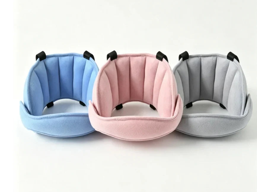 Kids Car Sleeping Head Support Band – Adjustable Toddler Sleep Headrest Pillow, Anti-Droop Child Head Stabilizer for Car Seats