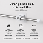🔥Nail-Free Adjustable Curtain Rod Hooks