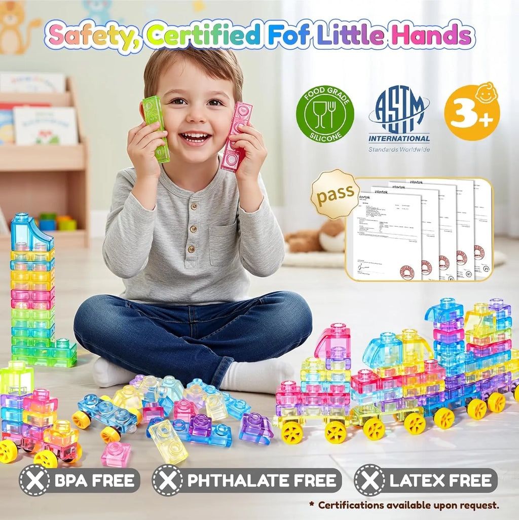 🌈 Jelly Blocks – Squishy Sensory Building Toys for Creative Little Minds