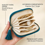 ✨Travel Jewelry Organizer – Elegant Storage for Your Precious Pieces