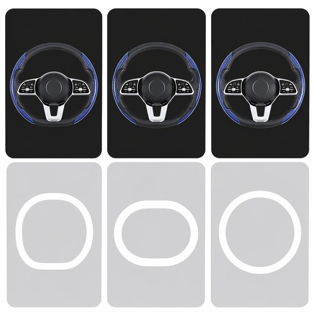 Non-Slip Half Cover Car Steering Wheel Protector | Easy Clip On Installation