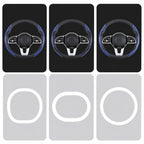 Non-Slip Half Cover Car Steering Wheel Protector | Easy Clip On Installation