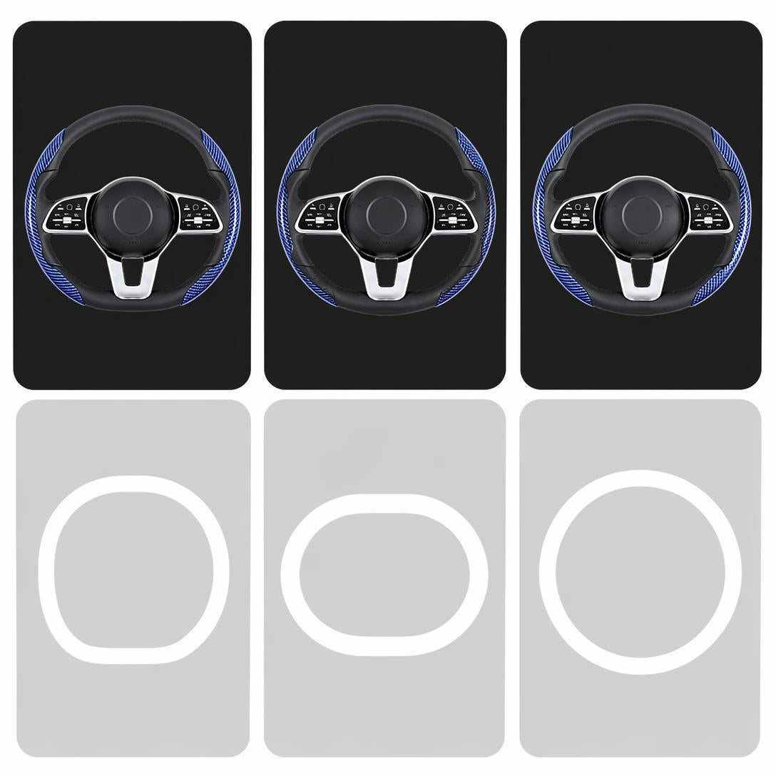 Non-Slip Half Cover Car Steering Wheel Protector | Easy Clip On Installation