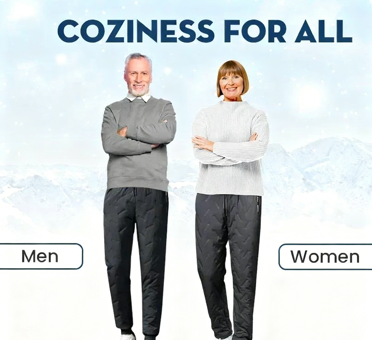 ⏳LAST DAY SALE 50% OFF!! ✨Unisex Super Cozy & Warm Fleece-Lined Waterproof Pants