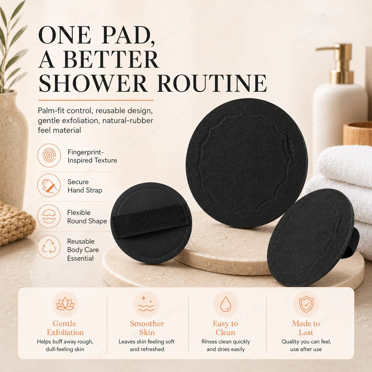 🚿 Exfoliating Scrub Bath Pads🧖‍♀️
