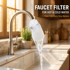 ⏰Anti-Splash Kitchen Faucet Filter for Sediment & Rust Removal