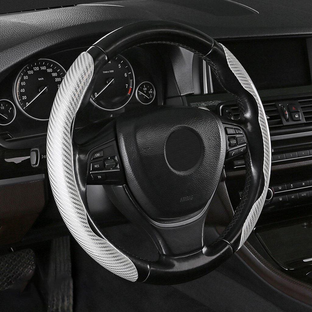 Non-Slip Half Cover Car Steering Wheel Protector | Easy Clip On Installation