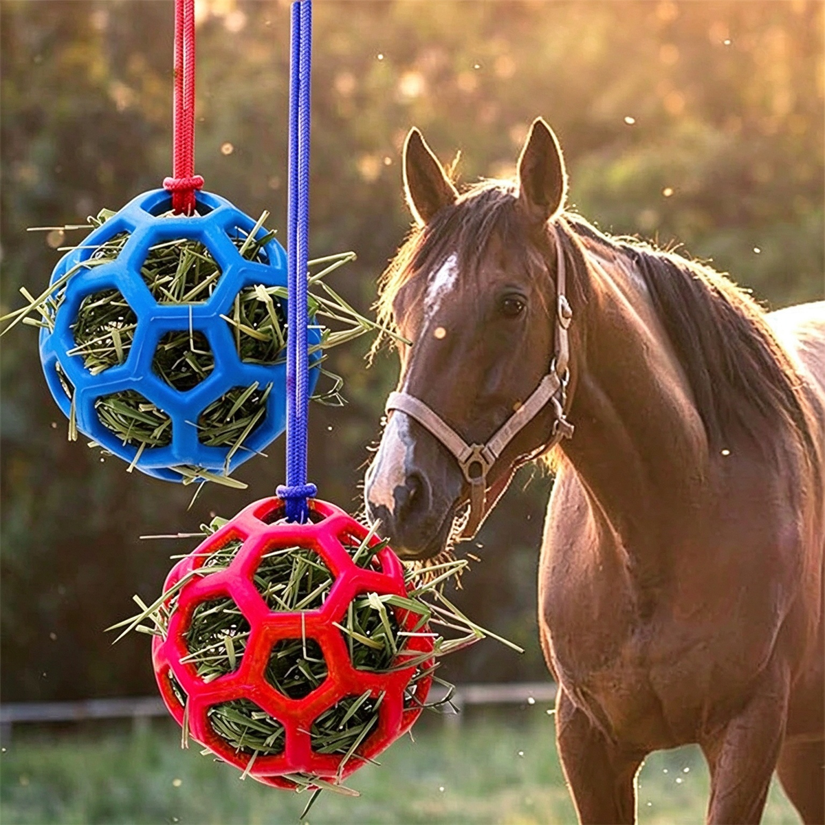 2 Pcs 2 Pcs Horse Treat Ball Hay Feeder Ball