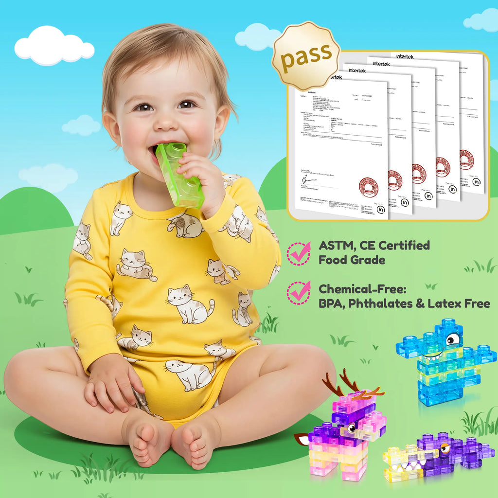 🌈 Jelly Blocks – Squishy Sensory Building Toys for Creative Little Minds