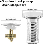 🚰 Bathroom Sink Drain Kit with Flexible Anti-Odor P-Trap