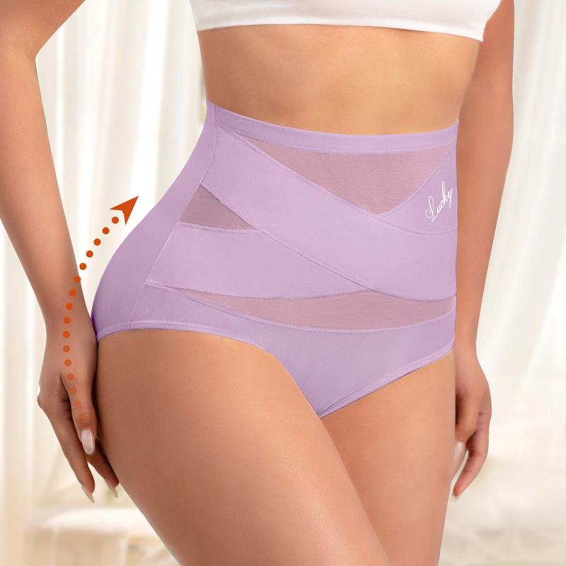 🌸Last Day✨Plus-Size High-Waist Cross Tummy Control Panties