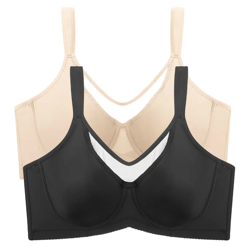 🔥 Today Only: Buy One, Get Two!💐Women's Elegant Sheer Full Coverage Minimizer Bra ✨ Plus Size for Large Busts