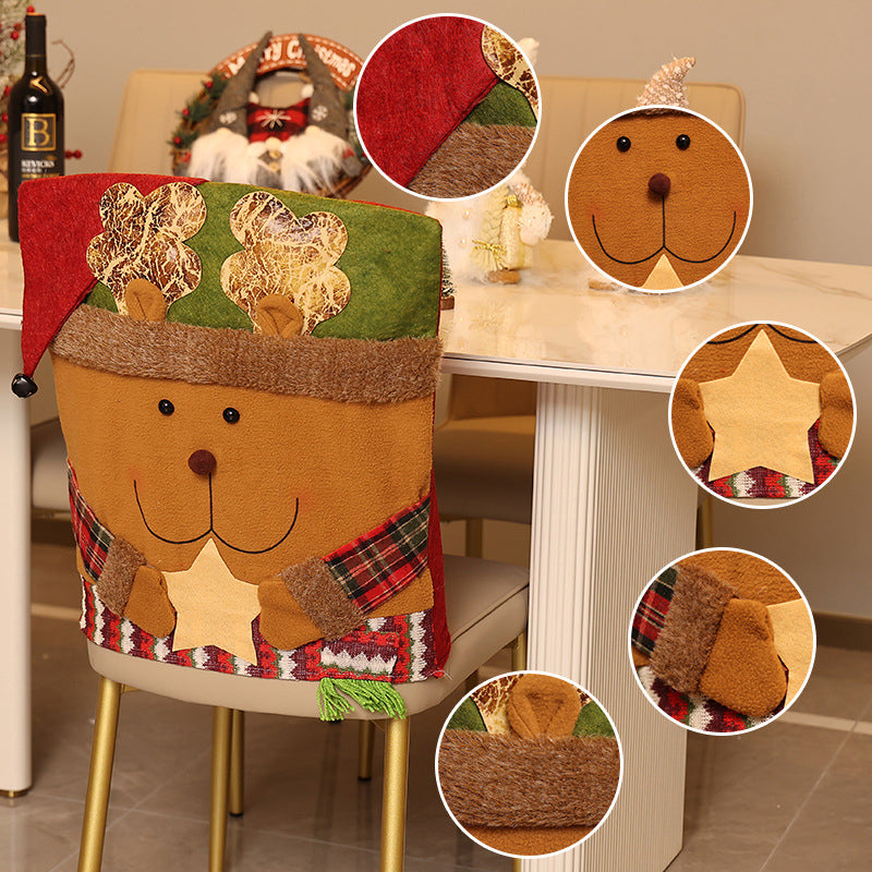 🎄 Festive Christmas Chair Cover Set – Cosy Holiday Dining Chair Decorations for a Magical Christmas ✨