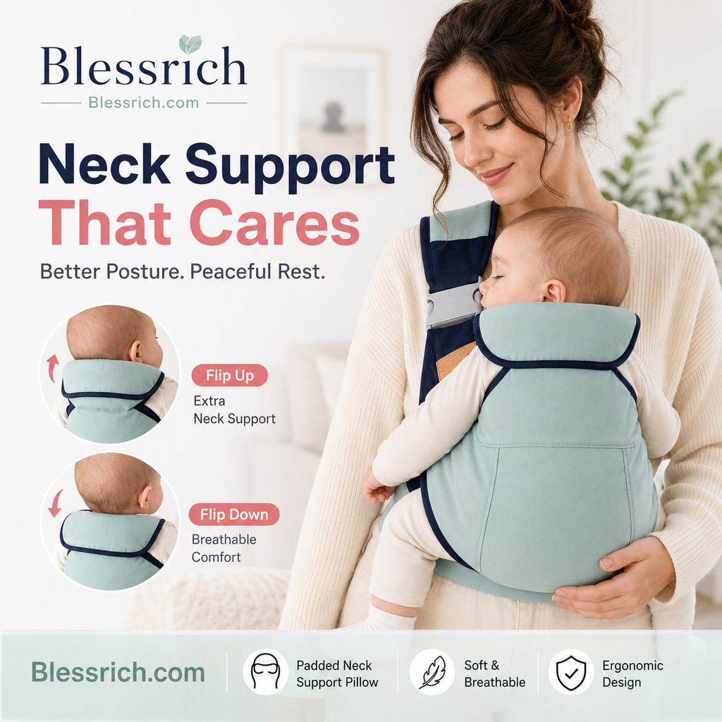 👶 4-in-1 Breathable Baby Carrier