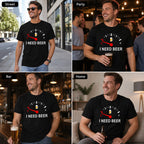 🍻 "I Need Beer" Funny Fuel Gauge Graphic T-Shirt: Comfy Novelty Tee for Beer Lovers! ⛽✨