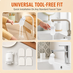 ⏰Anti-Splash Kitchen Faucet Filter for Sediment & Rust Removal