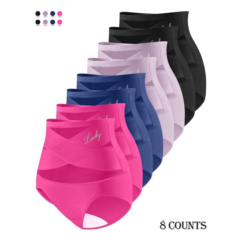 🌸Last Day✨Plus-Size High-Waist Cross Tummy Control Panties