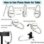 Butterfly Foldable Handbag Hook – Stylish Portable Non-Slip Bag Hanger