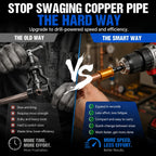 ⚡ 6-Size Copper Pipe Swaging Drill Bit Set – Quick-Change HVAC Tube Expander Tool