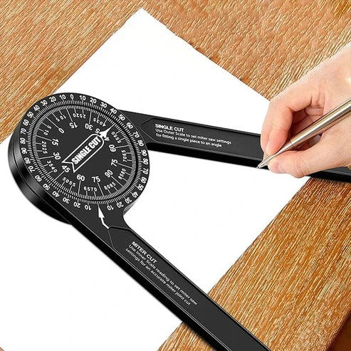 📐 Perfect Mitre Joints Every Time – 7" Aluminium Angle Finder for Mitre Saws.UK Stock