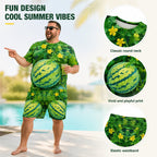 🍉 Funny Watermelon Graphic Tee Matching T‑Shirts Set