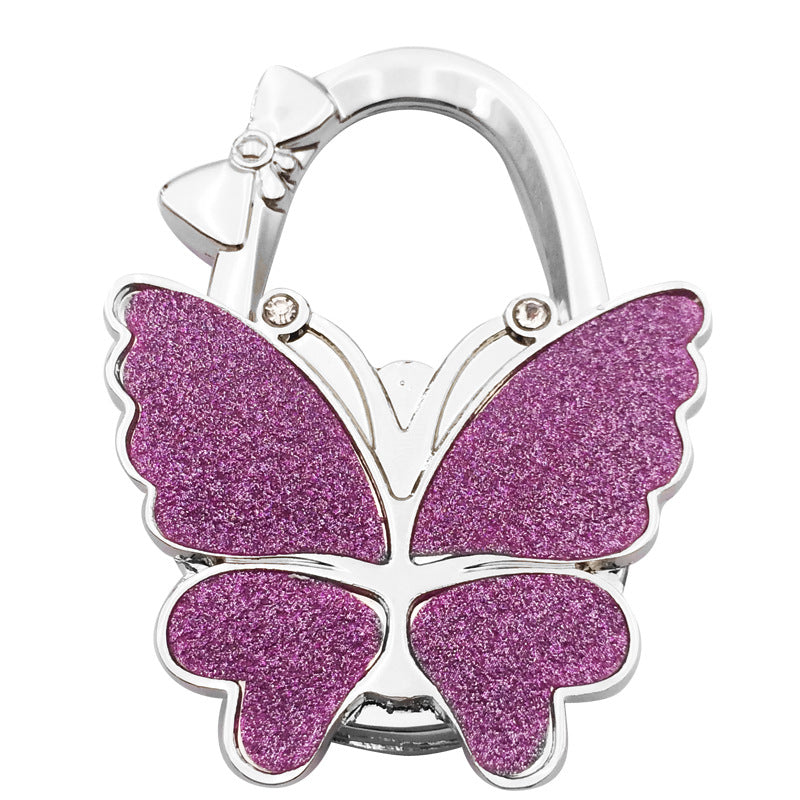 Butterfly Foldable Handbag Hook – Stylish Portable Non-Slip Bag Hanger