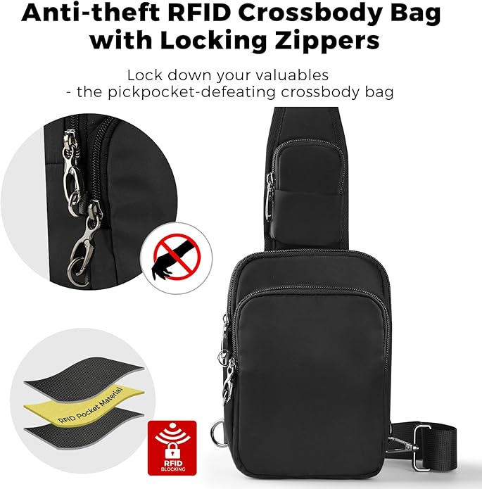 🎒 Everyday Sling Bag – Secure & Lightweight Companion for Travel and Daily Life
