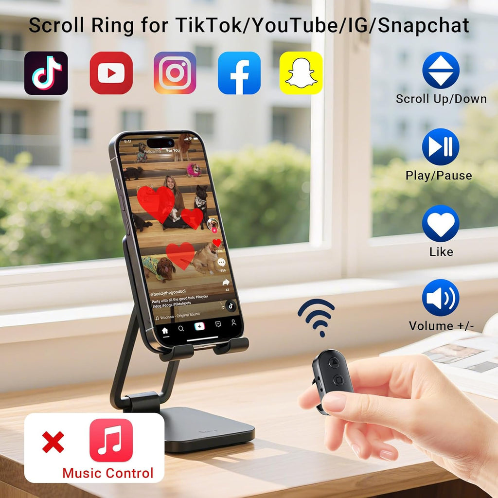 📱Smart Scrolling Ring – Hands-Free Control for Your Everyday Moments