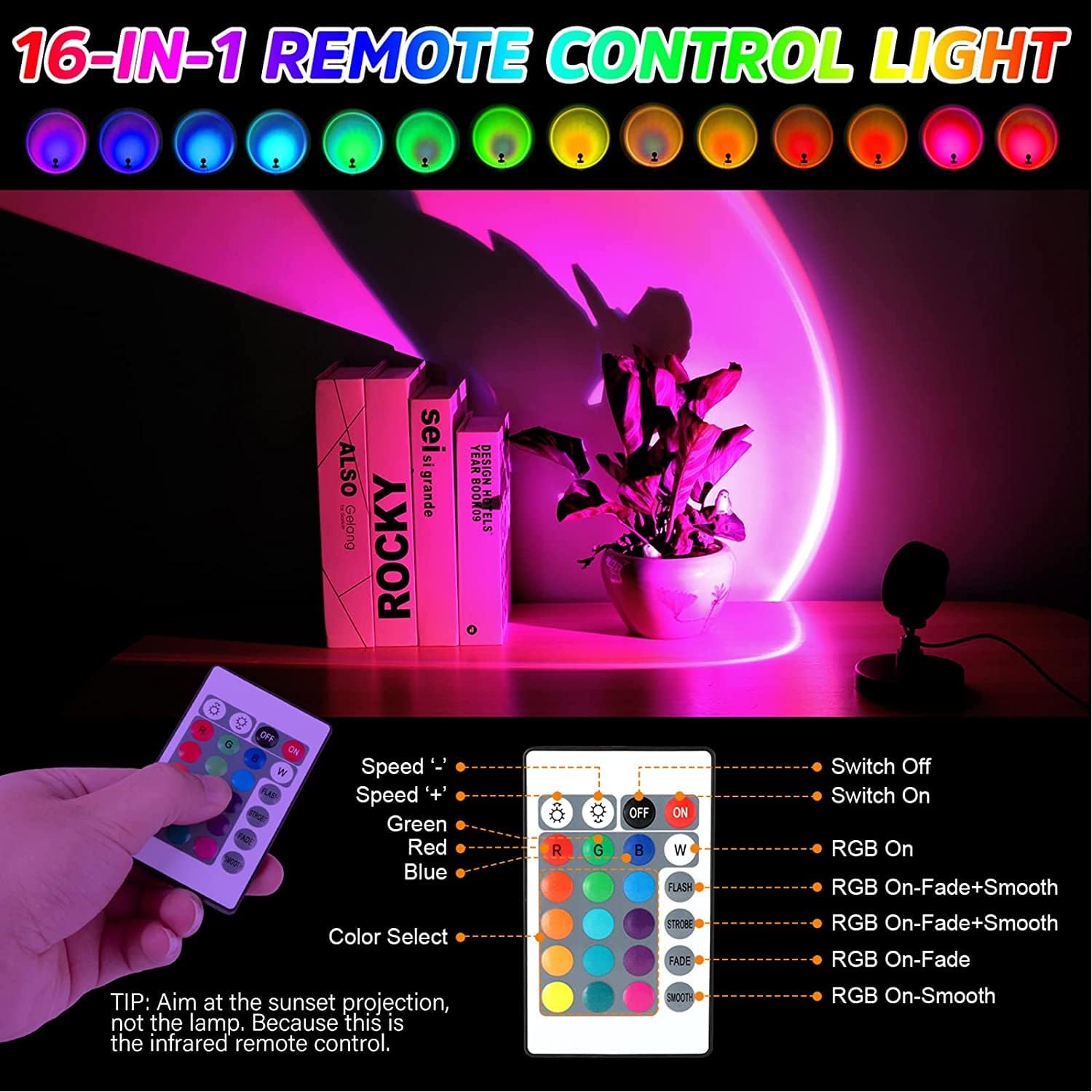 ⭐ Sunset Glow Lamp – Create a Warm & Dreamy Atmosphere for Your Home 🌅