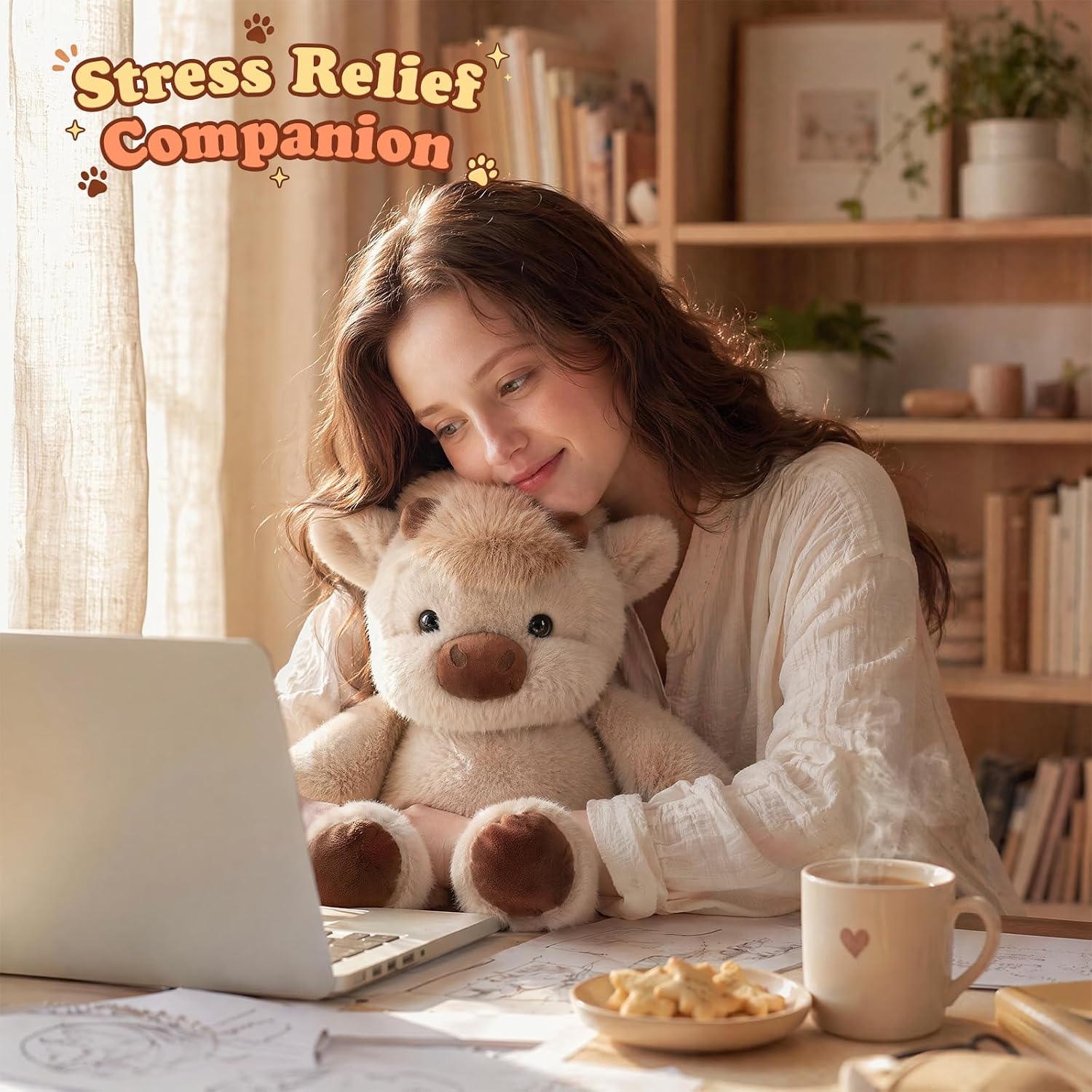 🐮 Running Highland Cow Plush – A Cute Interactive Companion That Comes to Life