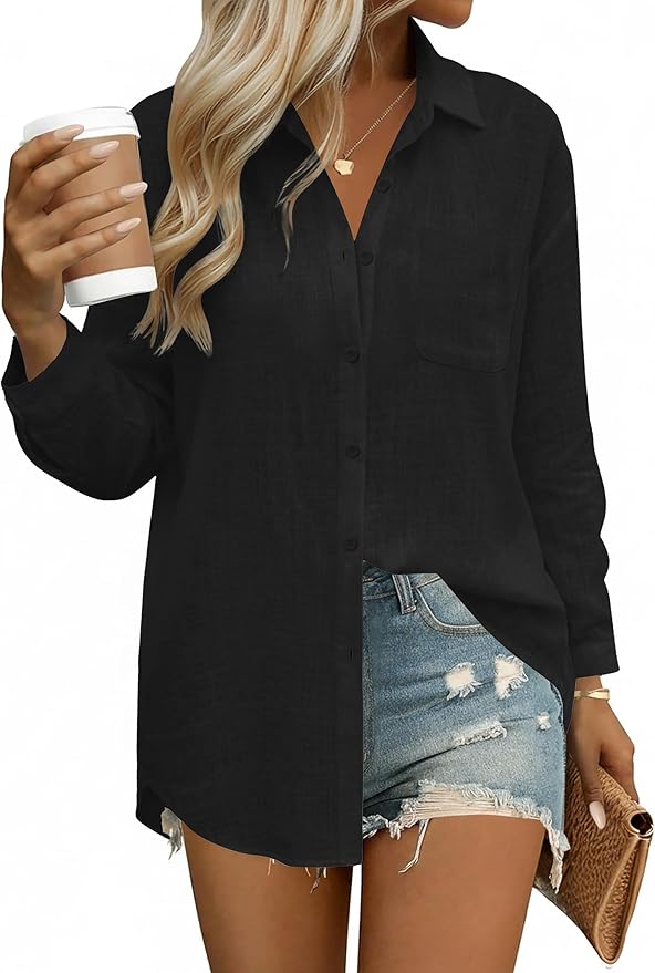 ☀️Relaxed Linen Cotton Shirt – Your Everyday Summer Essential
