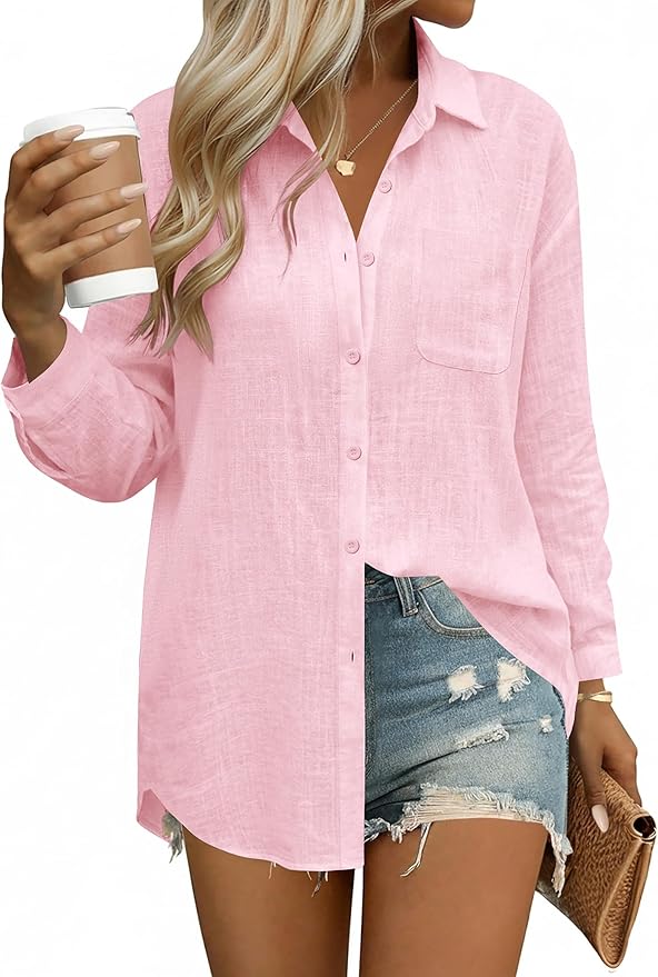 ☀️Relaxed Linen Cotton Shirt – Your Everyday Summer Essential
