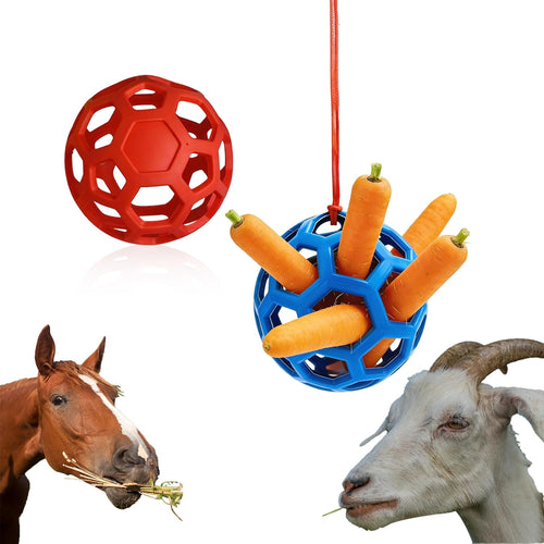 2 Pcs 2 Pcs Horse Treat Ball Hay Feeder Ball