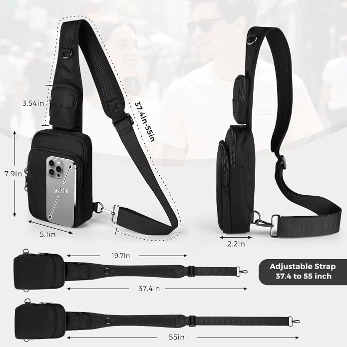 🎒 Everyday Sling Bag – Secure & Lightweight Companion for Travel and Daily Life