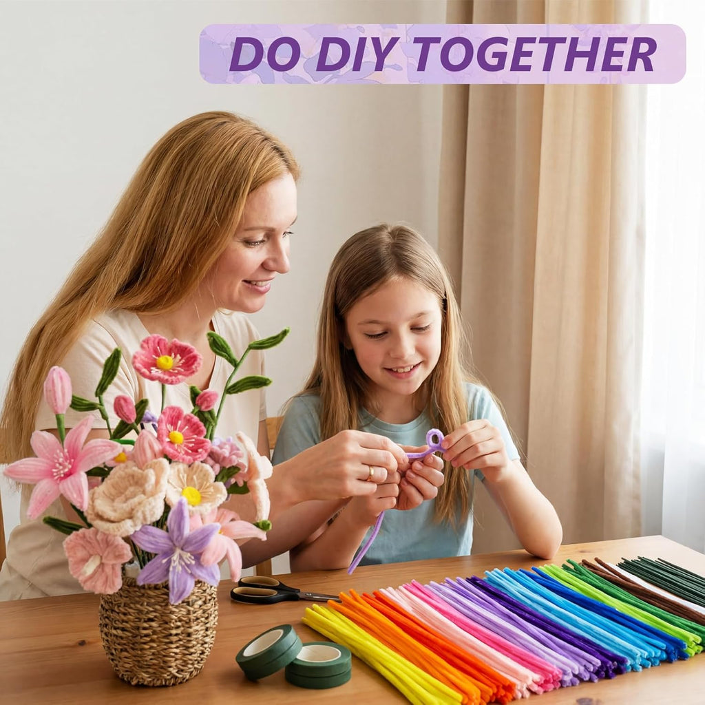 🌸 DIY Flower Making Kit – Create Beautiful Handmade Blooms at Home