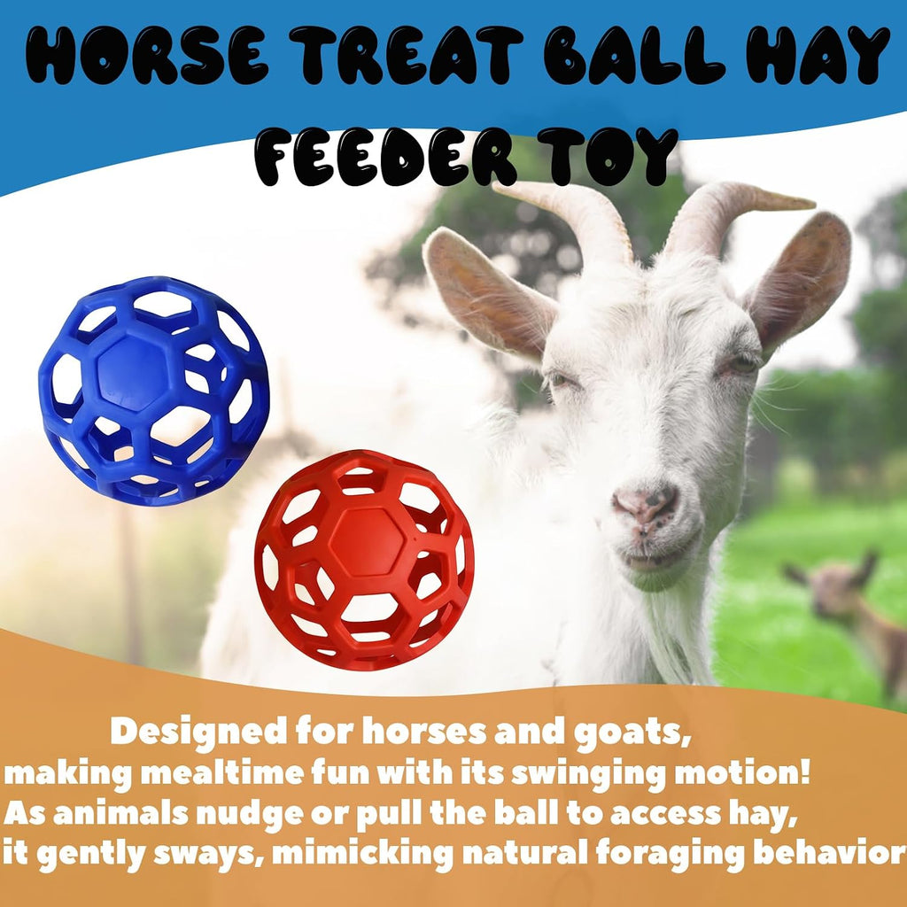 2 Pcs Horse Treat Ball Hay Feeder Ball