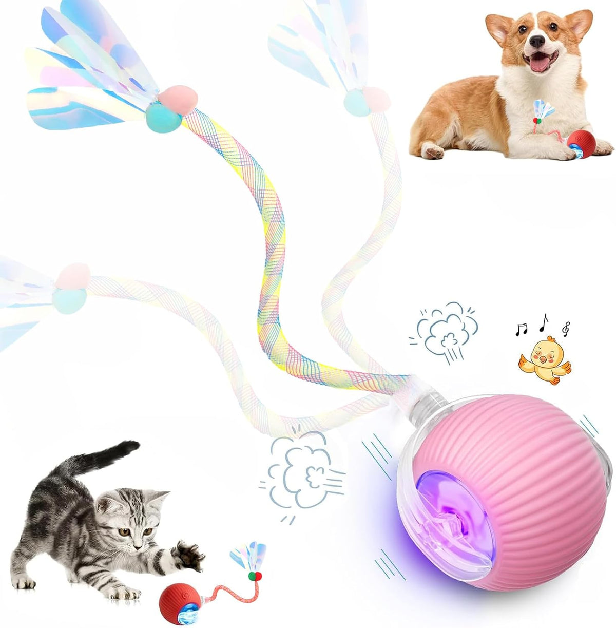 🐱Automatic Cat-Teasing Ball Interactive Pet Toys