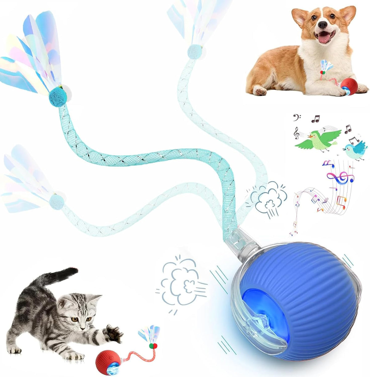 🐱Automatic Cat-Teasing Ball Interactive Pet Toys
