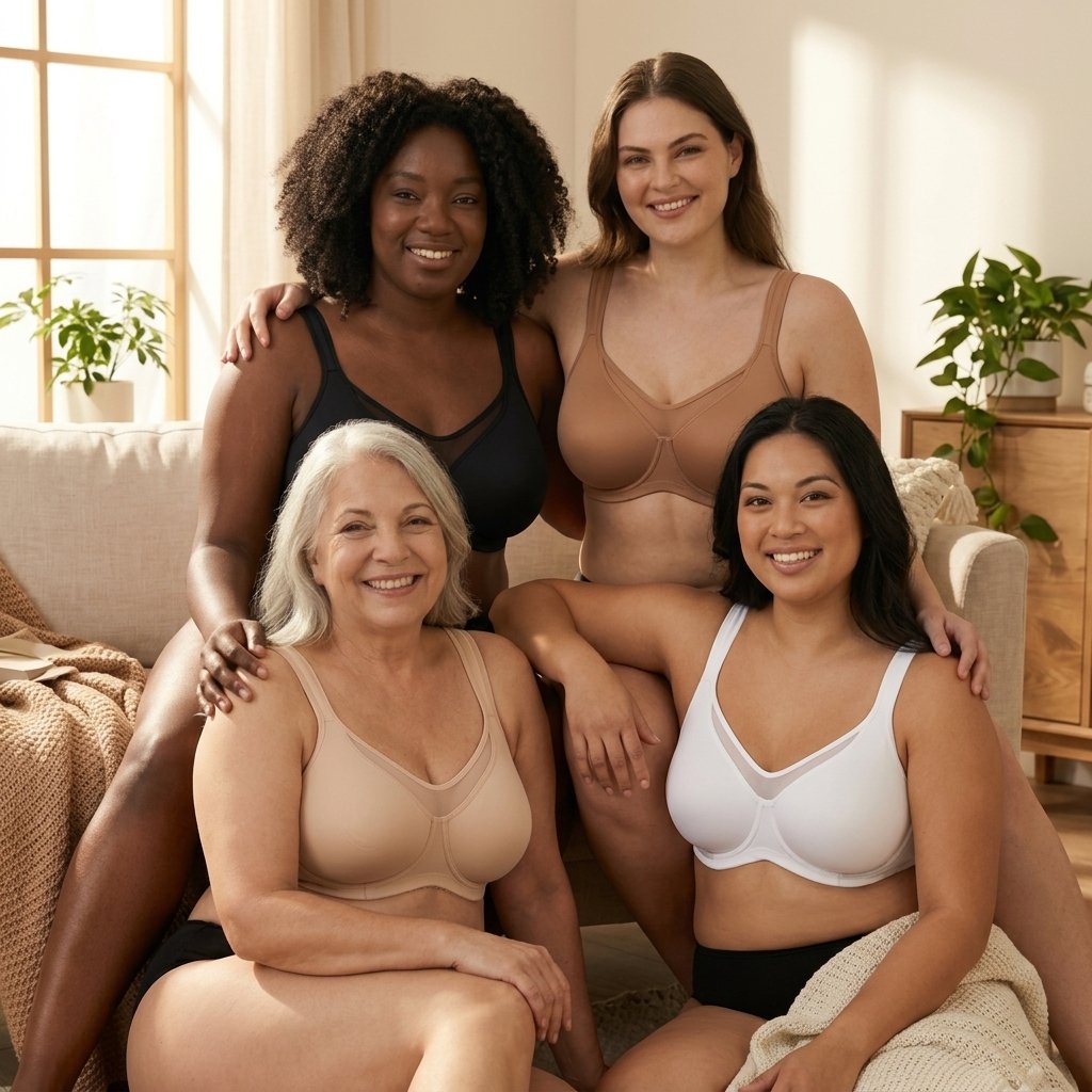 🔥 Today Only: Buy One, Get Two!💐Women's Elegant Sheer Full Coverage Minimizer Bra ✨ Plus Size for Large Busts