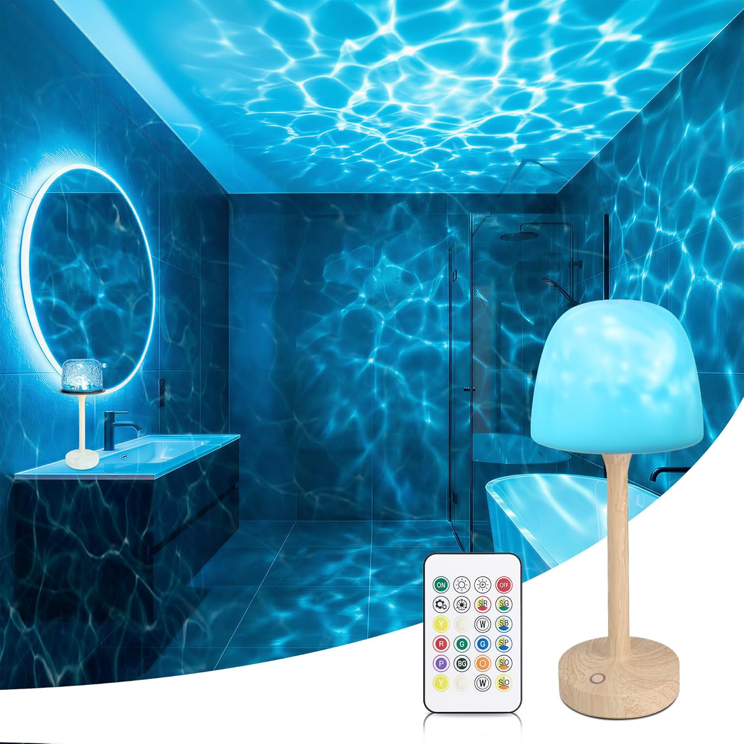 🌊Ocean Wave Projector Lamp – Create a Calm & Relaxing Atmosphere at Home