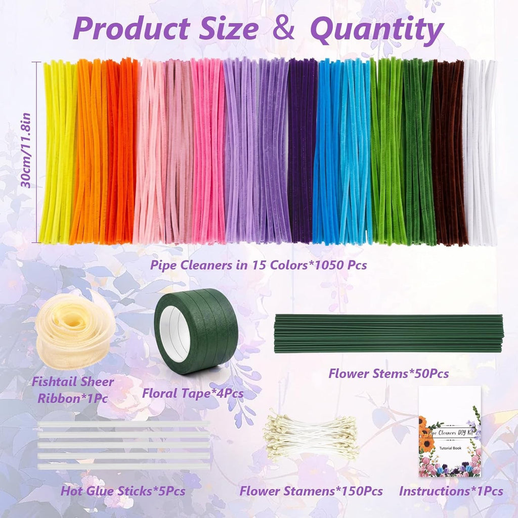 🌸 DIY Flower Making Kit – Create Beautiful Handmade Blooms at Home