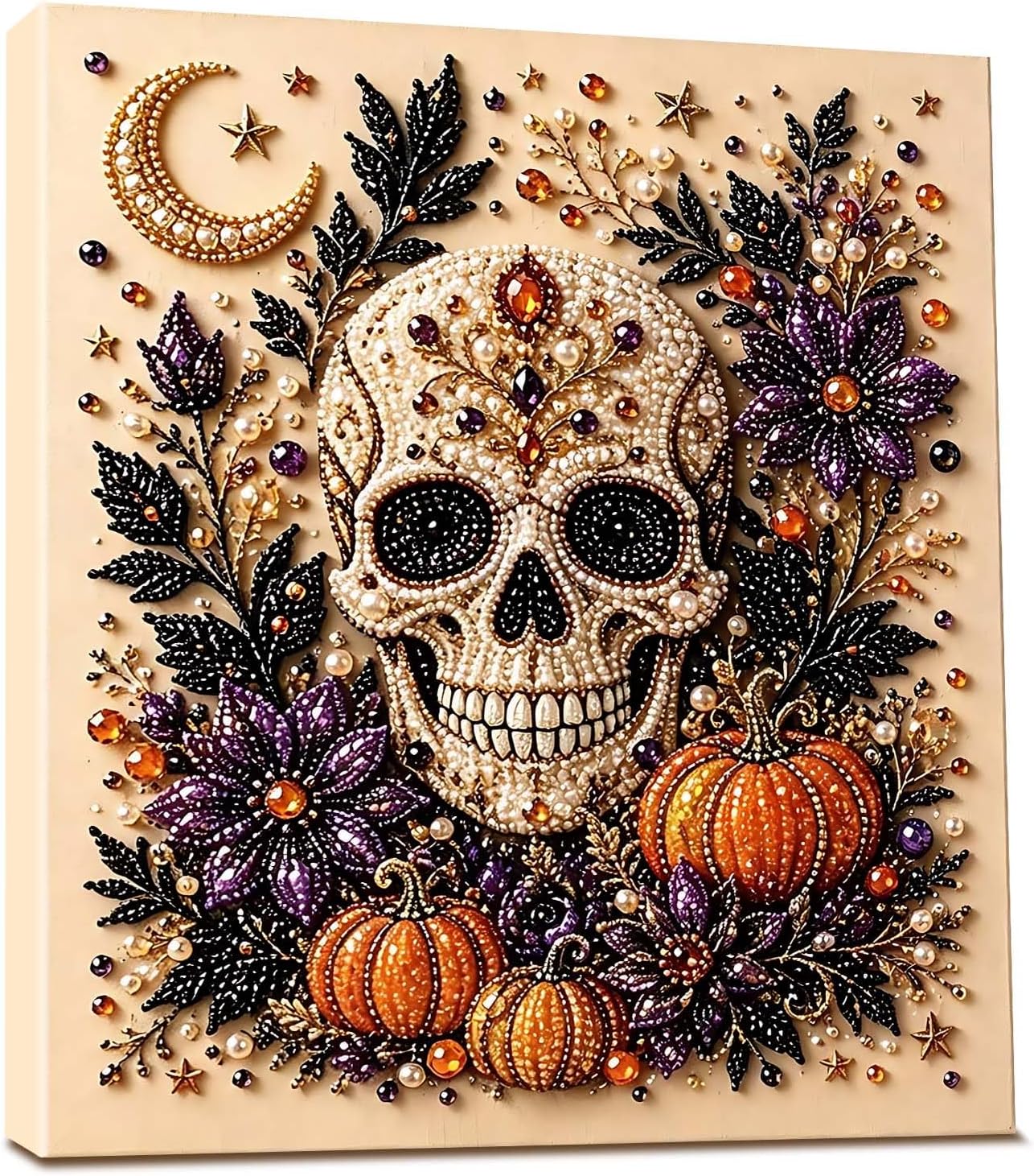 🎃 Halloween Ghost Pearl Art Kit – Create Your Own Spooky Fall Wall Decor
