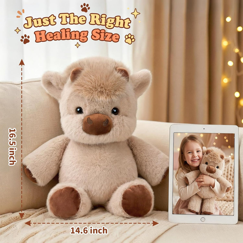 🐮 Running Highland Cow Plush – A Cute Interactive Companion That Comes to Life