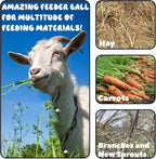 2 Pcs Horse Treat Ball Hay Feeder Ball