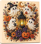 🎃 Halloween Ghost Pearl Art Kit – Create Your Own Spooky Fall Wall Decor